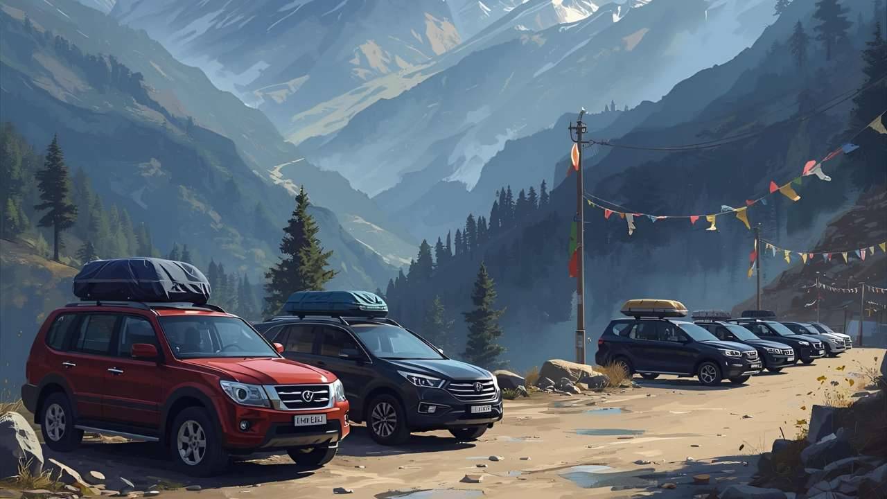 Sikkim car rental services drives through scenic roads